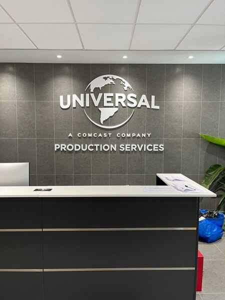 An image of the interior signage in the reception area.